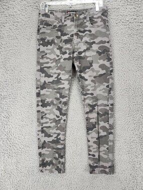 Southpole Jeans Mens 30x30 Gray Camo Stretch Mid Rise Skinny